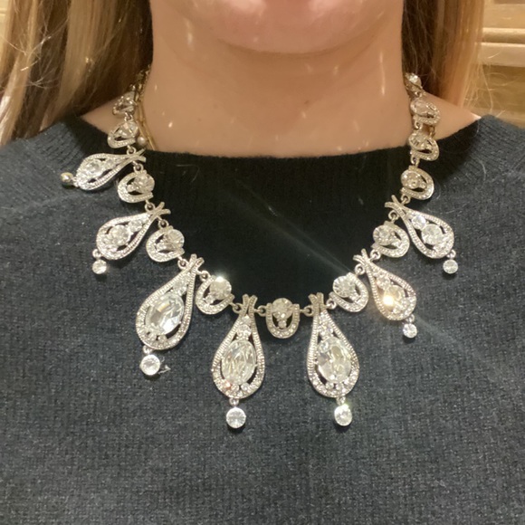 Crystal Necklace with Crystal Domed Ring with BONUS blue Ring - Picture 13 of 16